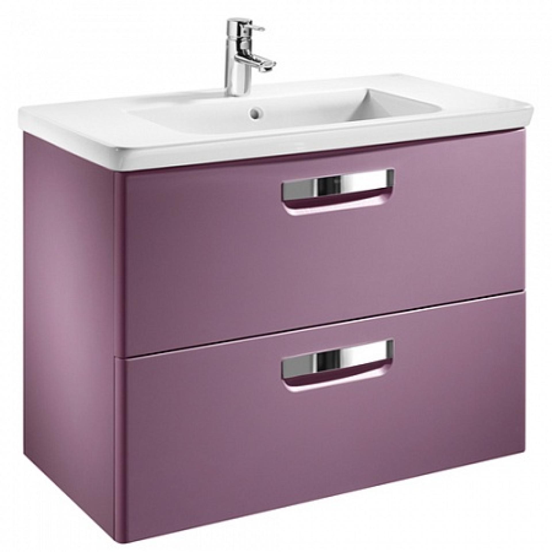 Фото: Комплект мебели 70 см Roca Gap фиолетовая, со светильником Roca в каталоге