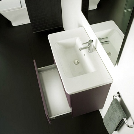 Фото: Комплект мебели 70 см Roca Gap фиолетовая, со светильником Roca в каталоге