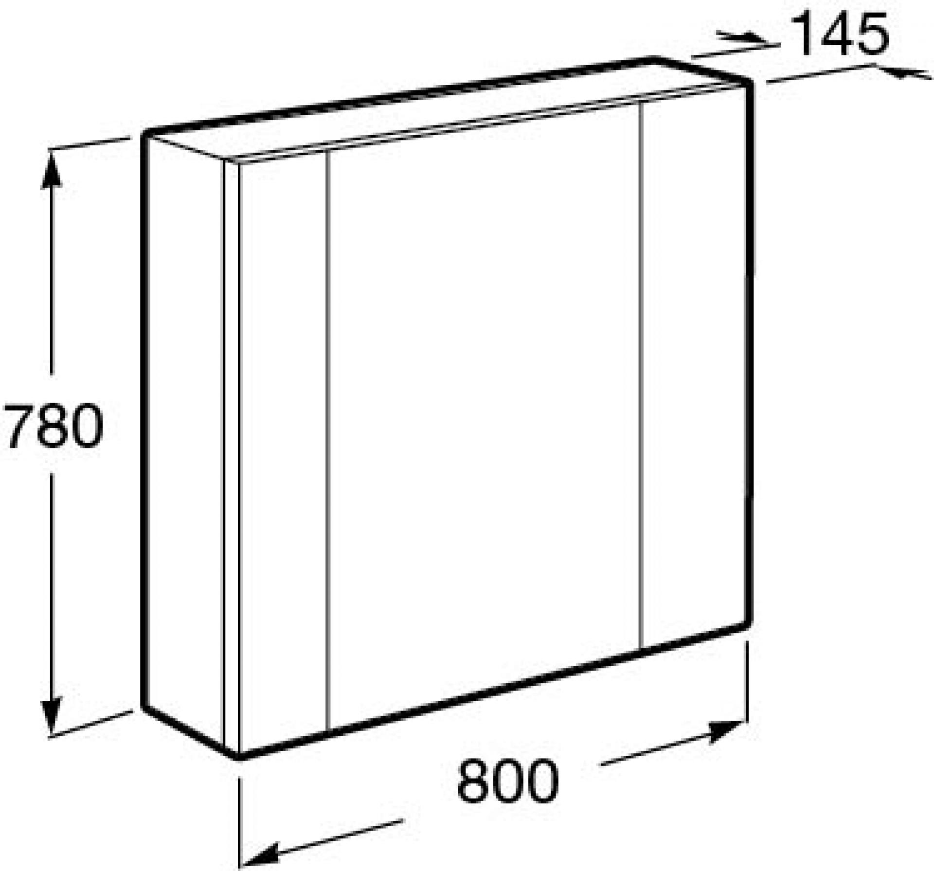 Фото: Комплект мебели 80 см Roca Ronda бетон/белый глянец + шкаф-пенал правый Roca в каталоге