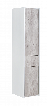 Фото: Комплект мебели 60 см Roca Ronda бетон/белый глянец + шкаф-пенал правый Roca в каталоге