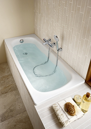 Фото: Стальная ванна Roca Contesa 160x70 23596000O, белый Roca в каталоге